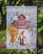 Load image into Gallery viewer, Christmas Gnome Skiing Garden Flag – Decorative Outdoor Yard Flag ACG0034GF