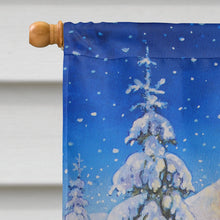 Load image into Gallery viewer, Christmas Gnome riding Reindeer Flag Canvas House Size ACG0102CHF