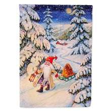 Load image into Gallery viewer, Christmas Gnome pulling a sled Flag Canvas House Size ACG0144CHF