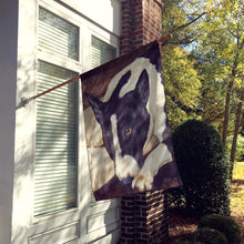 Load image into Gallery viewer, Bull Terrier by Tanya and Craig Amberson Flag Canvas House Size AMB1030CHF