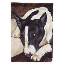 Load image into Gallery viewer, Bull Terrier by Tanya and Craig Amberson Flag Canvas House Size AMB1030CHF