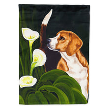 Load image into Gallery viewer, Beagle Lillies Flag Canvas House Size AMB1077CHF