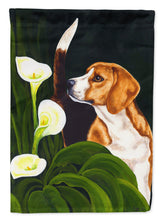 Load image into Gallery viewer, Beagle Lillies Garden Flag - Outdoor Decorative Yard Flag