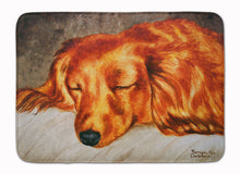 Load image into Gallery viewer, Red Longhaired Dachshund Machine Washable Memory Foam Mat AMB1202RUG