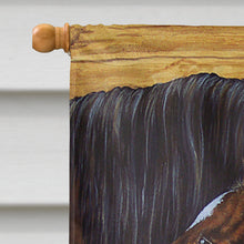 Load image into Gallery viewer, Bay Mare Foal Horse Flag Canvas House Size AMB1236CHF