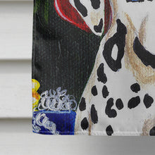 Load image into Gallery viewer, Fire Fighter Christmas Dalmatian Flag Canvas House Size AMB1317CHF