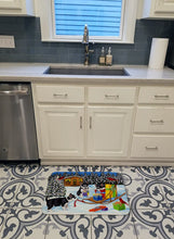 Load image into Gallery viewer, Christmas Mush Siberian Husky Machine Washable Memory Foam Mat AMB1318RUG