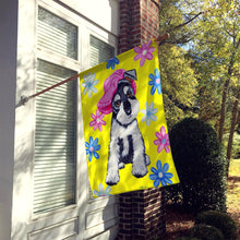 Load image into Gallery viewer, Spring Cutie Schnauzer Flag Canvas House Size AMB1331CHF