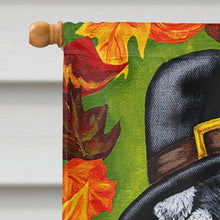 Load image into Gallery viewer, Thanksgiving Friends Schnauzer Flag Canvas House Size AMB1364CHF