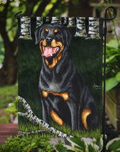 Load image into Gallery viewer, Backwoods Companion Rottweiler Garden Flag - Outdoor Decorative Yard Flag