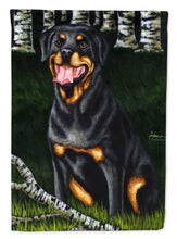 Load image into Gallery viewer, Backwoods Companion Rottweiler Garden Flag - Outdoor Decorative Yard Flag