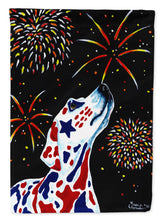 Load image into Gallery viewer, For our Heros Fireworks Patriotic Dalmatian Garden Flag - Outdoor Decorative Yard Flag