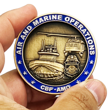 Load image into Gallery viewer, EL11-017 CBP Air and Marine Ops AMO Operations challenge coin Air Interdiction Agent Marine Agent