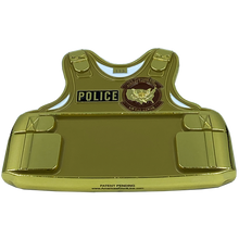 Load image into Gallery viewer, EL6-009 Air &amp; Marine Operations AMO Interdiction Agent CBP Body Armor 3D Challenge Coin