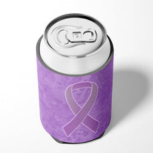 Load image into Gallery viewer, Lavender Ribbon for All Cancer Awareness Can or Bottle Hugger AN1200CC