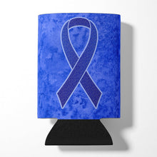 Load image into Gallery viewer, Dark Blue Ribbon for Colon Cancer Awareness Can or Bottle Hugger AN1202CC