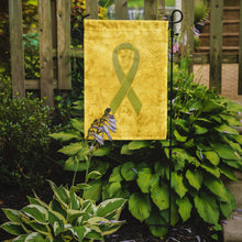 Load image into Gallery viewer, Yellow Ribbon for Sarcoma, Bone or Bladder Cancer Awareness Garden Flag – Inspirational Outdoor Support Decor AN1203GF