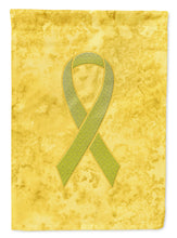 Load image into Gallery viewer, Yellow Ribbon for Sarcoma, Bone or Bladder Cancer Awareness Garden Flag – Inspirational Outdoor Support Decor AN1203GF