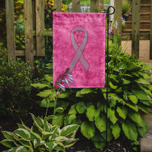 Load image into Gallery viewer, Pink Ribbon for Breast Cancer Awareness Garden Flag – Inspirational Outdoor Support Decor AN1205GF
