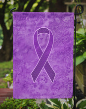 Load image into Gallery viewer, Purple Ribbon for Pancreatic and Leiomyosarcoma Cancer Awareness Garden Flag – Inspirational Outdoor Support Decor AN1207GF