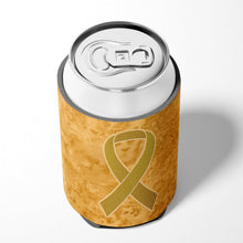 Load image into Gallery viewer, Gold Ribbon for Childhood Cancers Awareness Can or Bottle Hugger AN1209CC