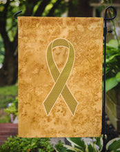Load image into Gallery viewer, Gold Ribbon for Childhood Cancers Awareness Garden Flag – Inspirational Outdoor Support Decor AN1209GF