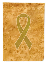 Load image into Gallery viewer, Gold Ribbon for Childhood Cancers Awareness Garden Flag – Inspirational Outdoor Support Decor AN1209GF