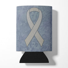 Load image into Gallery viewer, Clear Ribbon for Lung Cancer Awareness Can or Bottle Hugger AN1210CC