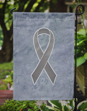 Load image into Gallery viewer, Grey Ribbon for Brain Cancer Awareness Garden Flag – Inspirational Outdoor Support Decor AN1211GF