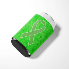 Load image into Gallery viewer, Lime Green Ribbon for Lymphoma Cancer Awareness Can or Bottle Hugger AN1212CC