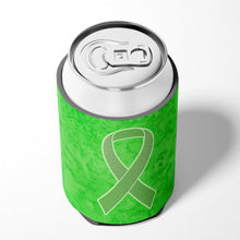 Load image into Gallery viewer, Lime Green Ribbon for Lymphoma Cancer Awareness Can or Bottle Hugger AN1212CC