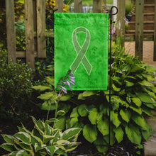 Load image into Gallery viewer, Lime Green Ribbon for Lymphoma Cancer Awareness Garden Flag – Inspirational Outdoor Support Decor AN1212GF