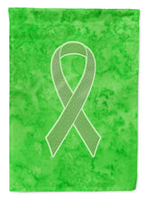 Load image into Gallery viewer, Lime Green Ribbon for Lymphoma Cancer Awareness Garden Flag – Inspirational Outdoor Support Decor AN1212GF