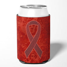 Load image into Gallery viewer, Burgundy Ribbon for Multiple Myeloma Cancer Awareness Can or Bottle Hugger AN1214CC