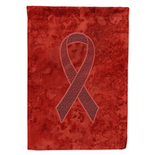 Load image into Gallery viewer, Burgundy Ribbon for Multiple Myeloma Cancer Awareness Flag Canvas House Size AN1214CHF