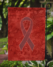 Load image into Gallery viewer, Burgundy Ribbon for Multiple Myeloma Cancer Awareness Garden Flag – Inspirational Outdoor Support Decor AN1214GF