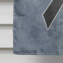 Load image into Gallery viewer, Black Ribbon for Melanoma Cancer Awareness Flag Canvas House Size AN1216CHF