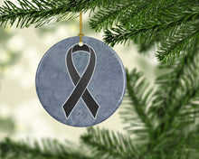 Load image into Gallery viewer, Black Ribbon for Melanoma Cancer Awareness Ceramic Ornament AN1216CO1
