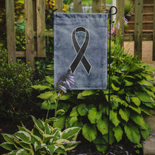 Load image into Gallery viewer, Black Ribbon for Melanoma Cancer Awareness Garden Flag – Inspirational Outdoor Support Decor AN1216GF