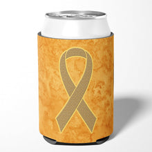 Load image into Gallery viewer, Peach Ribbon for Uterine Cancer Awareness Can or Bottle Hugger AN1219CC