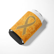 Load image into Gallery viewer, Peach Ribbon for Uterine Cancer Awareness Can or Bottle Hugger AN1219CC