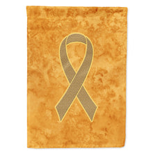 Load image into Gallery viewer, Peach Ribbon for Uterine Cancer Awareness Flag Canvas House Size AN1219CHF