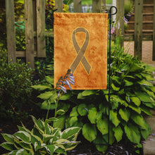 Load image into Gallery viewer, Peach Ribbon for Uterine Cancer Awareness Garden Flag – Inspirational Outdoor Support Decor AN1219GF
