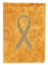 Load image into Gallery viewer, Peach Ribbon for Uterine Cancer Awareness Garden Flag – Inspirational Outdoor Support Decor AN1219GF