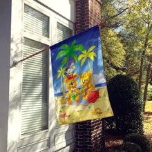 Load image into Gallery viewer, Teddy Bears Picnic on the Beach Flag Canvas House Size APH0239CHF