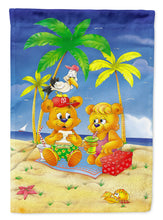 Load image into Gallery viewer, Teddy Bears Picnic on the Beach Garden Flag - Outdoor Decorative Yard Flag