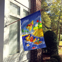Load image into Gallery viewer, Teddy Bears Swimming and Diving Flag Canvas House Size APH0240CHF