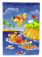Load image into Gallery viewer, Teddy Bears Swimming and Diving Flag Canvas House Size APH0240CHF