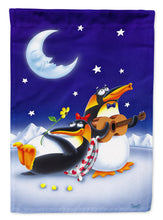 Load image into Gallery viewer, Music under the Moon Penguins Garden Flag - Outdoor Decorative Yard Flag