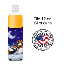 Load image into Gallery viewer, Music under the Moon Penguins  Slim Can Hugger – Fun &amp; Functional Drink Coolers APH0243MUK